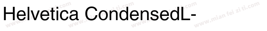 Helvetica CondensedL字体转换